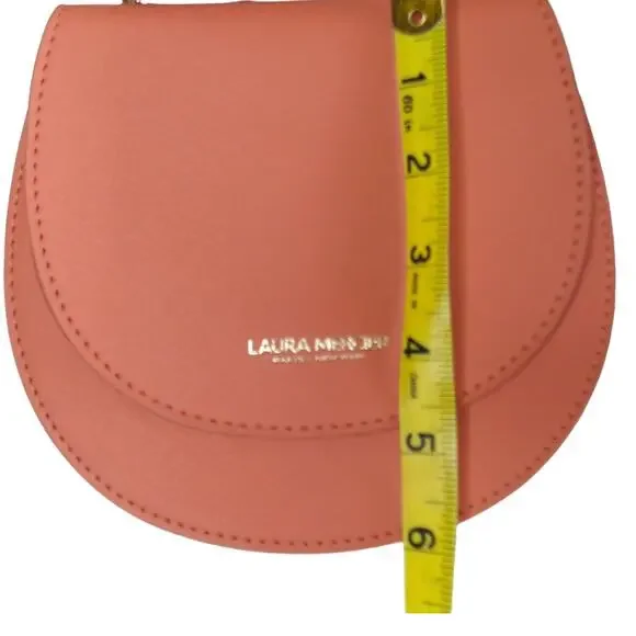 Laura Mercier Coral Pink Purse Crossbody Makeup Bag 6'' x 7'' NWT - Picture 9 of 11